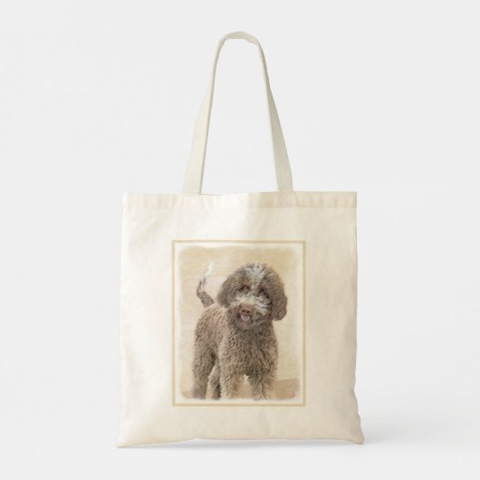 Lagotto Romagnolo Malerei - Niedliche Original Dog Tragetasche (Rückseite)
