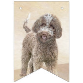 Lagotto Romagnolo Malerei - Niedliche Original Dog Wimpelkette (Dritte Fahne)