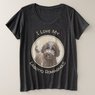 Lagotto Romagnolo Malerei - Niedliches Original Hu Große Größe T-Shirt