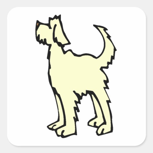 Lagotto Romagnolo Quadratischer Aufkleber (Vorderseite)
