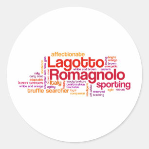 Lagotto Romagnolo Runder Aufkleber