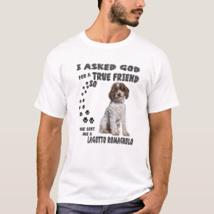 Lagotto Romagnolo Sprichwort Mama Vater Print, Ita T-Shirt