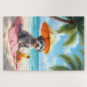 Lagotto Romagnolo Strand Szene Puzzle (Horizontal)