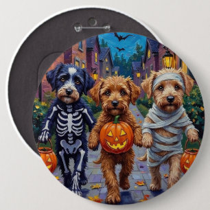 Lagotto Romagnolo Trick-or-Treating Halloween Button