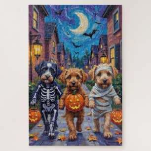 Lagotto Romagnolo Trick-or-Treating Halloween Puzzle