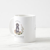 Lagotto Romagnolo Watercolor Dog | Monogramm Kaffeetasse (Vorderseite Links)