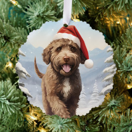 Lagotto Romagnolo Weihnachten Ornament Karte