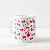 Lagotto Romagnolo Weihnachtsdesign Kaffeetasse (Vorderseite Links)
