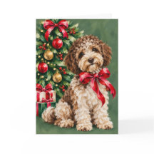 Lagotto Romagnolo Weihnachtskarte