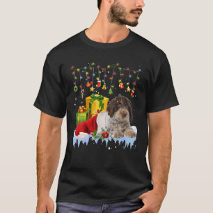 Lagotto Romagnolo Weihnachtsmannmütze Weihnachten  T-Shirt