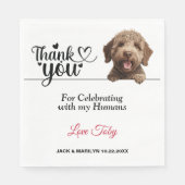 Lagotto Romagnoto Dog Paper Napkin Serviette (Vorderseite)