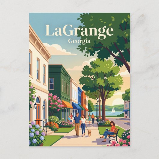 LaGrange, Georgia Postkarte (Vorderseite)