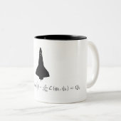 Lagranges Gleichung Zweifarbige Tasse (VorderseiteRechts)