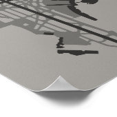 LaGuardia Airport (LGA) Diagramm Poster (Ecke)