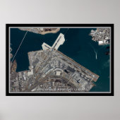 LaGuardia Airport New York Satellite Poster Karte (Vorne)
