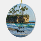 Laguna Beach 2 Seite Keramik Ornament (Links)