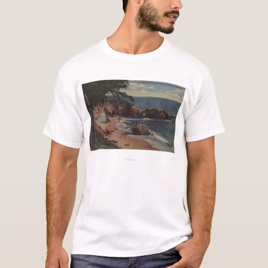 Laguna Beach, CA - geschützte Bucht auf Küste T-Shirt (Vorderseite)