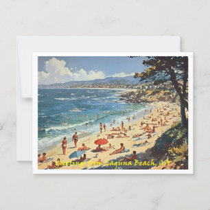 Laguna Beach CA, Grüße Illustration Postkarte