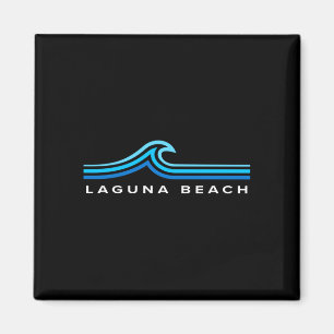 Laguna Beach CA Wellen Vintage Männer Frauen Junge Magnet