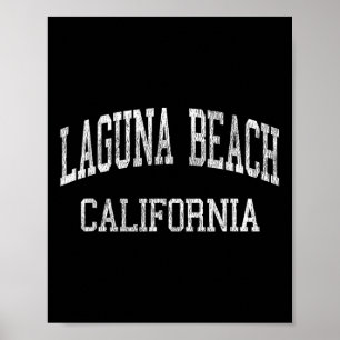 Laguna Beach California Ca Vintage Sportarten Poster