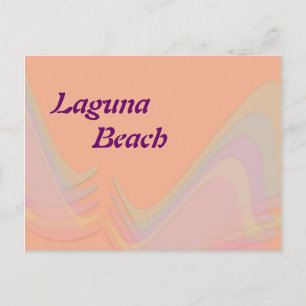 Laguna Beach California Pastell Flügel Postkarte