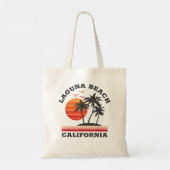 Laguna Beach California Retro Souvenir Geschenk Tragetasche (Rückseite)