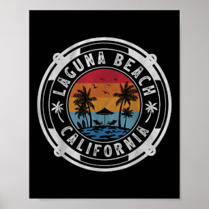 Laguna Beach California Sommerurlaub Vintag Su Poster