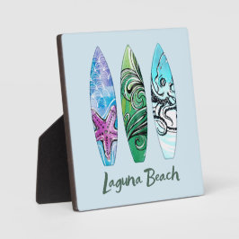 Laguna Beach California Surfboards Fotoplatte