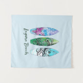 Laguna Beach California Surfboards Wandteppich (Vorderseite (Horizontal))
