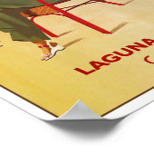 Laguna Beach, California Vintage Travel Poster (Ecke)