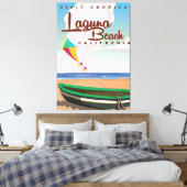 Laguna Beach California Vintage Travel Poster Leinwanddruck (Insitu (Schlafzimmer))