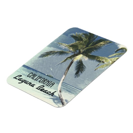 Laguna Beach California Vintages Retro-Poster Magnet (Linke Seite)