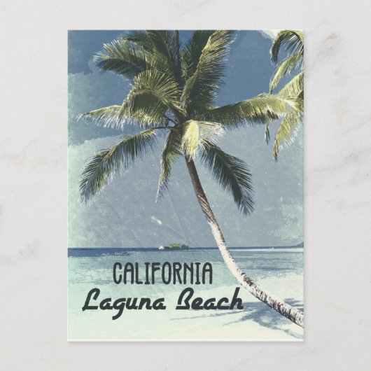 Laguna Beach California Vintages Retro-Poster Postkarte (Vorderseite)