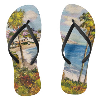 Laguna Beach Coastal, Pair von Flip Flops Badesandalen