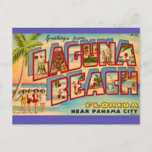 Laguna Beach FL Vintage Postkarte