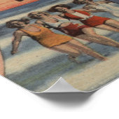 Laguna Beach, Florida - Große Briefmarkenszenen Poster (Ecke)