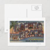 Laguna Beach, Florida - Große Briefmarkenszenen Postkarte (Vorne/Hinten)