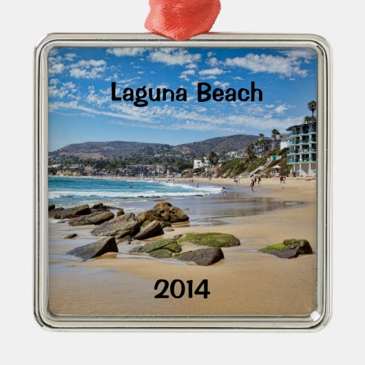 Laguna Beach Holiday Ornament Aus Metall (Vorne)
