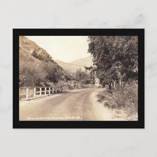 Laguna Beach, Kalifornien 1928 Vintag Postkarte (Vorderseite)