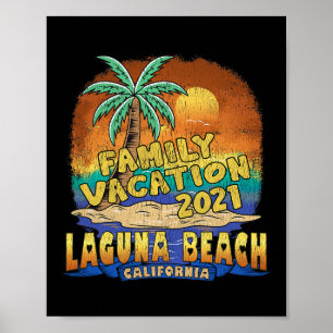 Laguna Beach Kalifornien Familienurlaub Souvenir M Poster