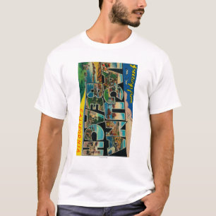 Laguna Beach, Kalifornien - große Buchstabe-Szene T-Shirt
