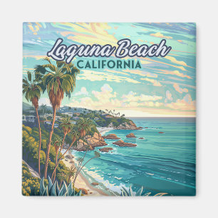 Laguna Beach Kalifornien Orange County Vintage Magnet