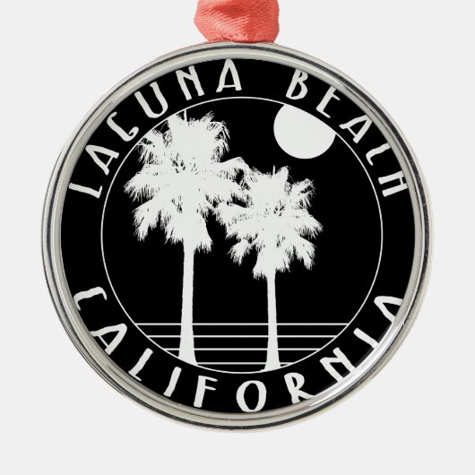 Laguna Beach Kalifornien Ornament Aus Metall (Vorne)