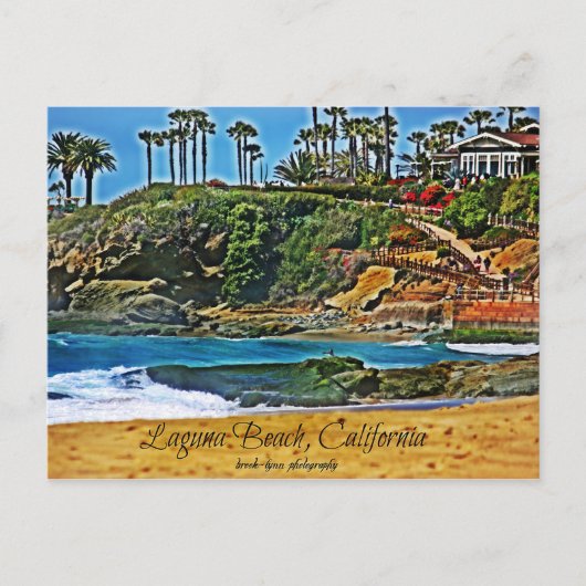 Laguna Beach, Kalifornien Postkarte (Vorderseite)