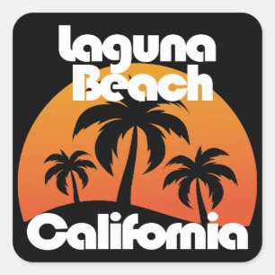 Laguna Beach, Kalifornien Quadratischer Aufkleber