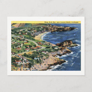 Laguna Beach, Kalifornien, Three Arch Bay Vintage Postkarte