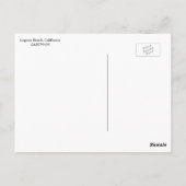 Laguna Beach, Kalifornien, Vintage Aussicht Postkarte (Rückseite)