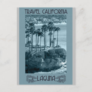 Laguna Beach Kalifornien Vintage-Reiseposter Postkarte