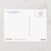 Laguna Beach, kalifornische Küste Postkarte (Rückseite)