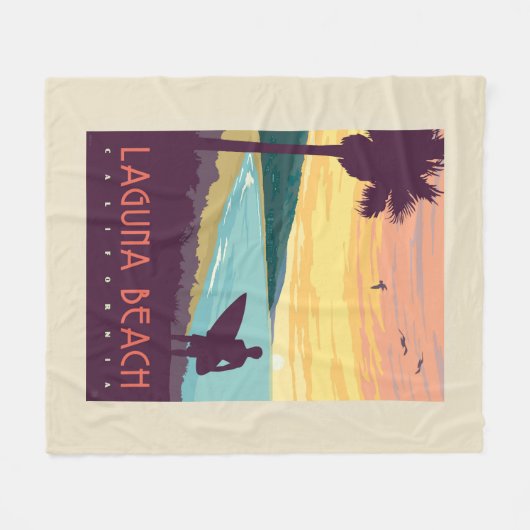 Laguna Beach | Laguna Beach Fleecedecke (Vorderseite (Horizontal))